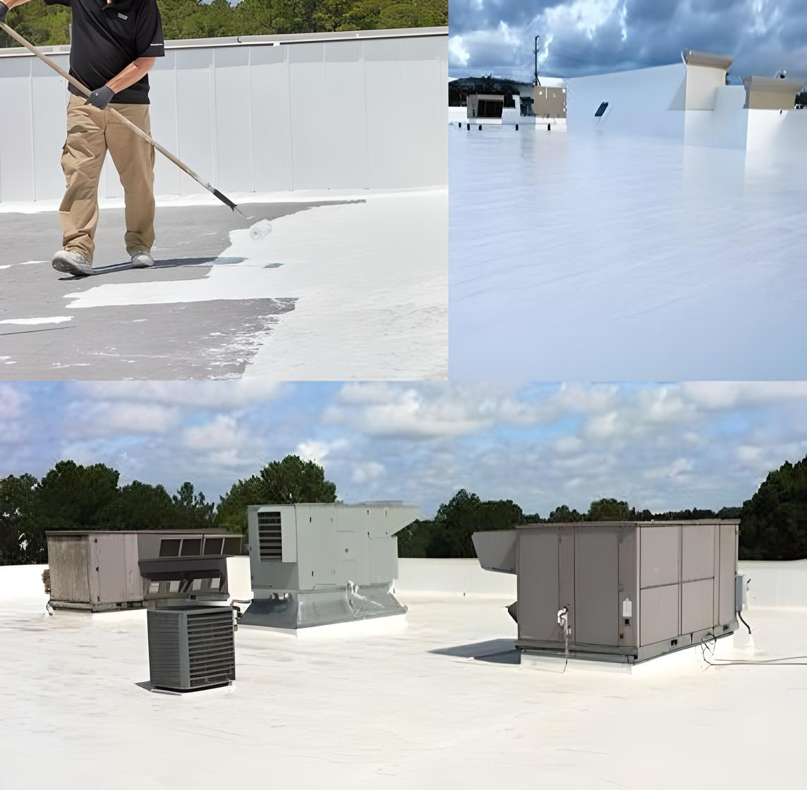 Silicone waterproof Roof Coating for commercial flat roofs